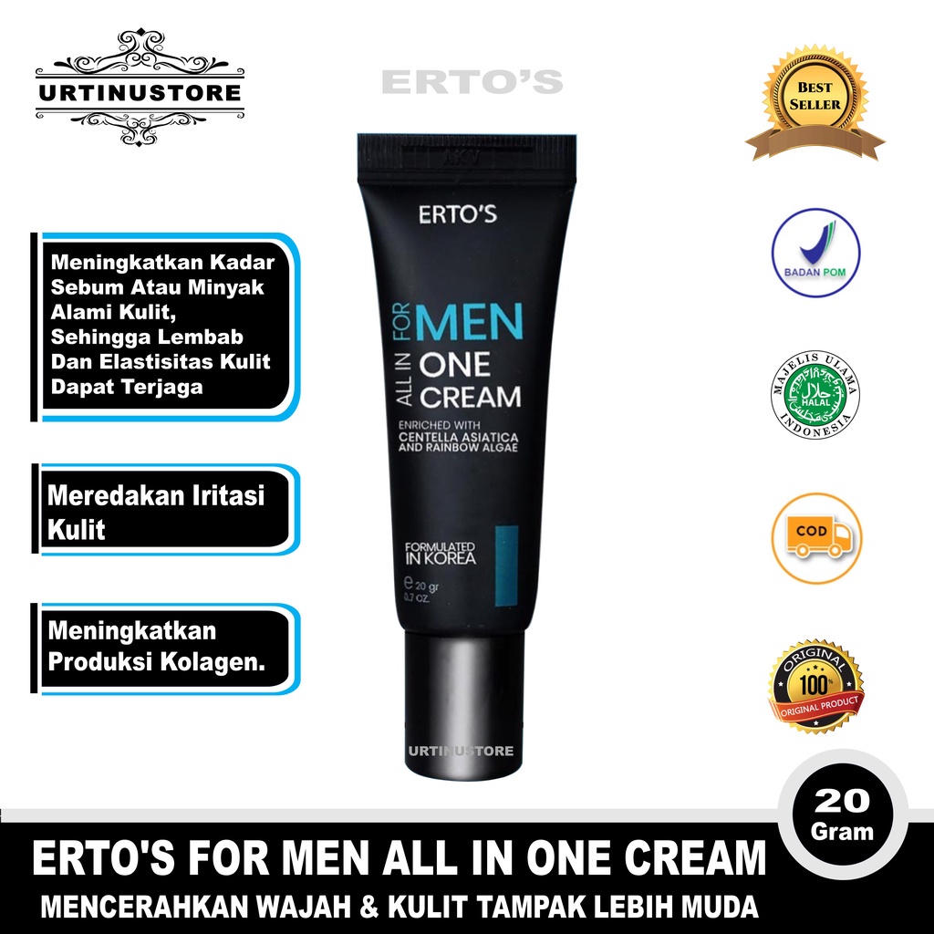 Erto'S For Men All In One Cream / Ertos Cream Wajah Pria