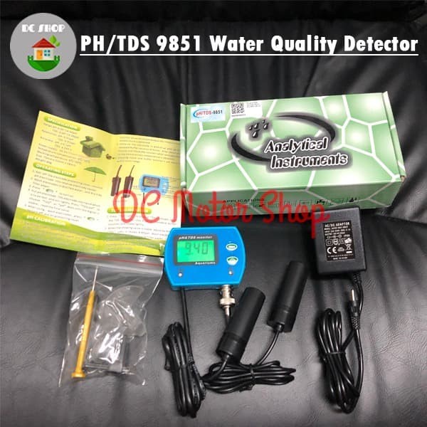 Promo Alat Ukur Ph Tds Water Quality Monitor Online Meter Ph/Tds-9851 Ph9851
