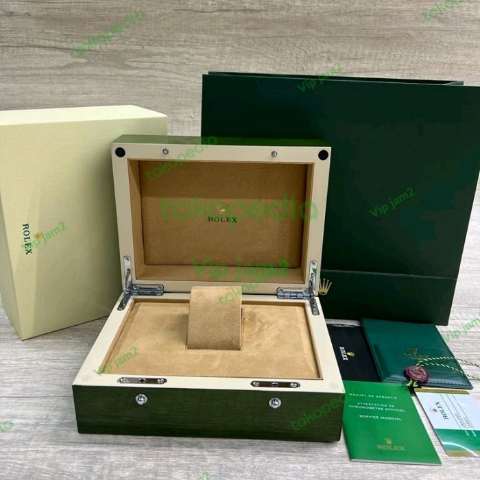 Promo Kotak Jam Tangan Rolex Kayu Original New