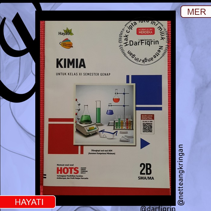 LKS Kimia Kelas 11 Semester 2 SMA/MA KURMER Kurikulum Merdeka-Hayati-HOTS-Lanjar