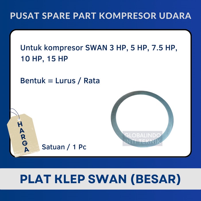FREE ONGKIR PLAT KLEP BESAR / VALVE PLATE KOMPRESOR ANGIN SWAN 3 5 7.5 10 15 HP FREE ONGKIR
