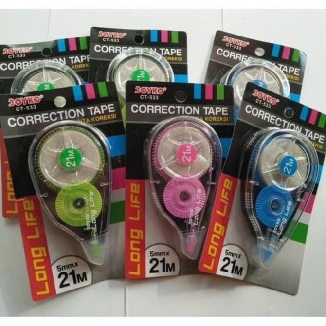 

Correction Tape / Penghapus Tipex Roll Joyko Ct533 Tipe Ex Kertas 21 M Kode 227