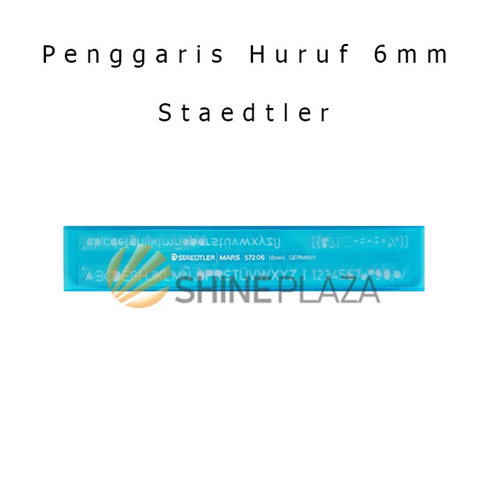 Sarila Mal Huruf 6Mm - Penggaris Sablon - Penggaris Huruf Staedtler Mars