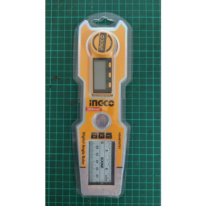 

Sarila Penggaris Busur Sudut Protactor Digital Angle Ruler Ingco Hdar20701