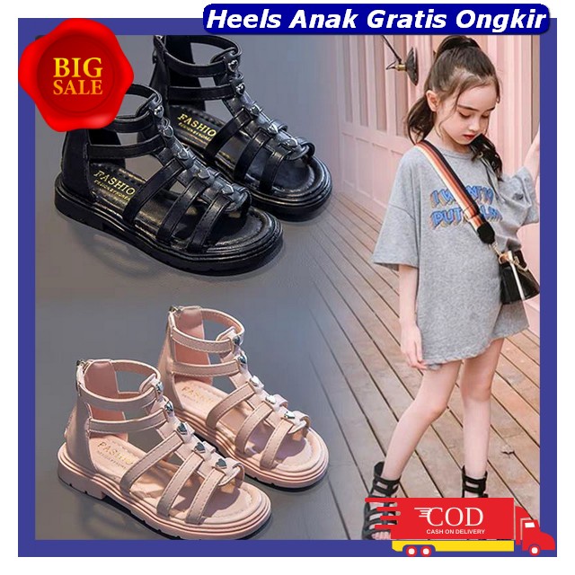 Heels Bocil Prempuan Heals Hills Sendal Natal Heals Heelsanak Sandal Heels Ank Kekinian Korea Style 