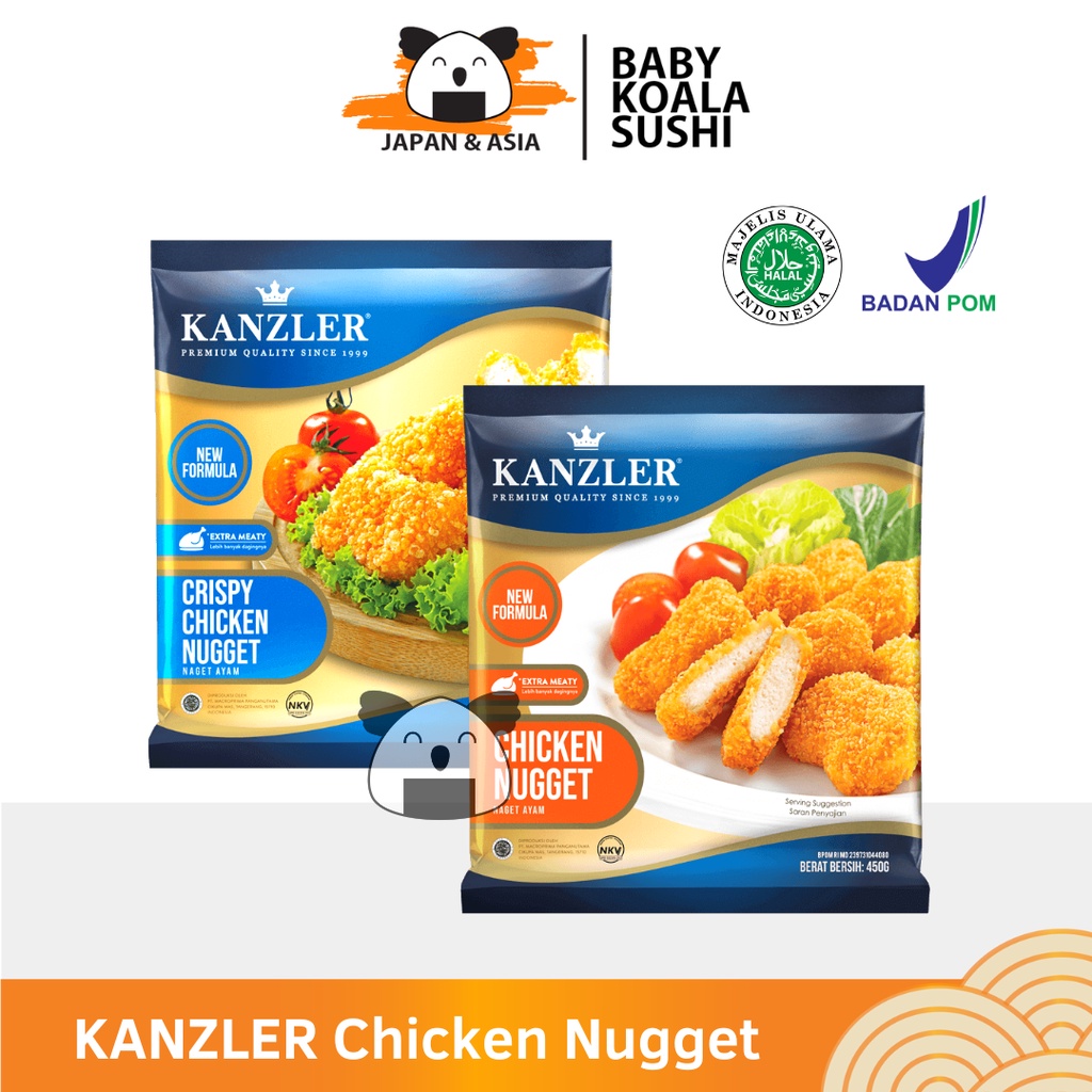 

KANZLER Crispy Nugget Ayam 450 g Halal I Chicken Nugget Crumble