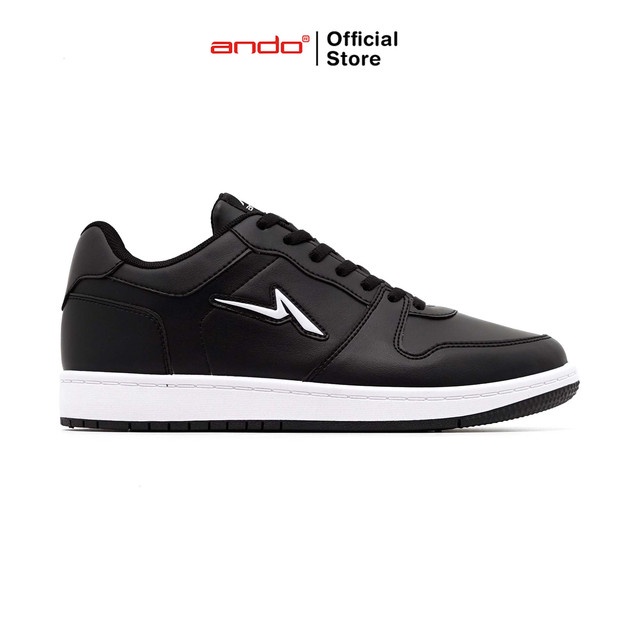 Ando Official Sepatu Sneakers Tricks Alpha Pria Dewasa - Hitam/Putih