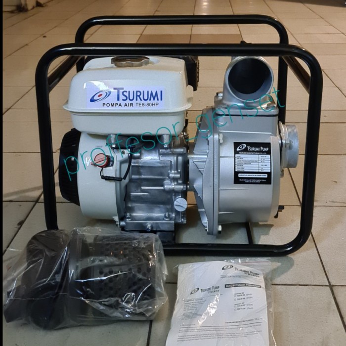 POMPA ALKON IRIGASI 3 INCH HONDA TSURUMI WATERPUMP BENSIN TE8 80HP