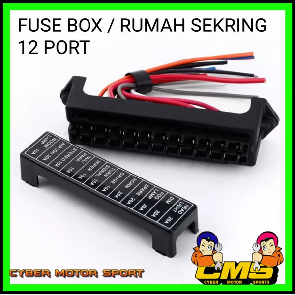box sekring mobil universal fullset. paket fuse box. socket sekring. lampu. sekring klakson. sekring