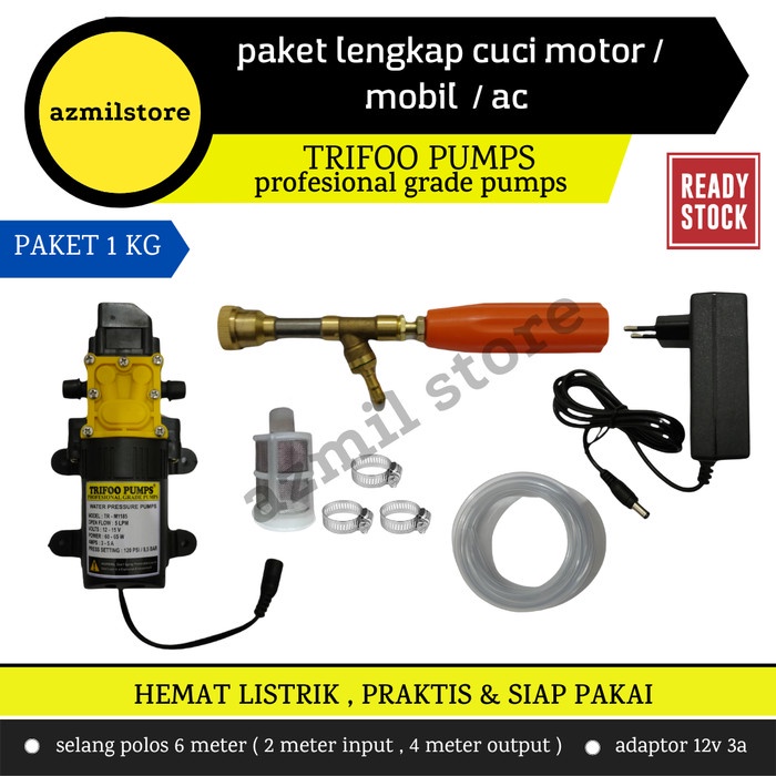 PAKET CUCI MOTOR / JET WASH / AC / MESIN STEAM DINAMO PUMP