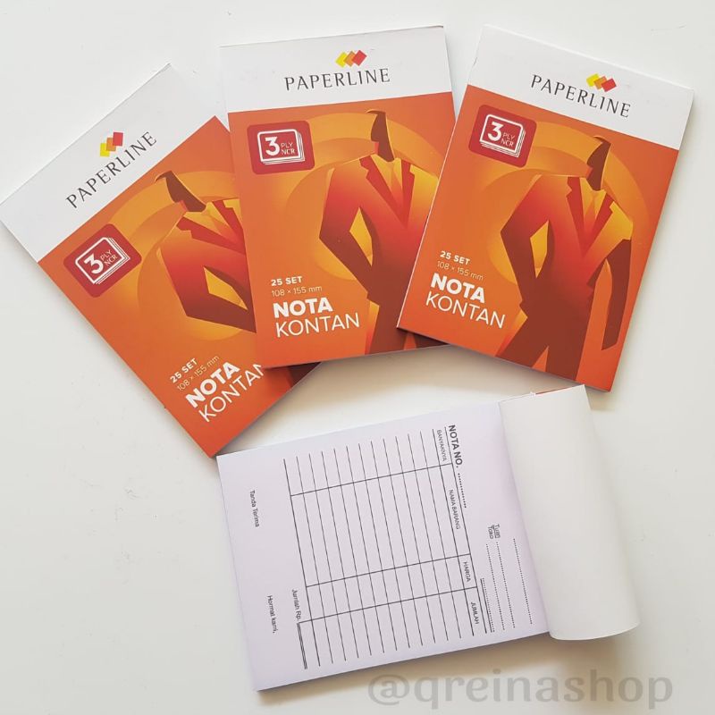 

(BISA COD) Nota Kontan Paperline 3 PLY ( 108×155mm)