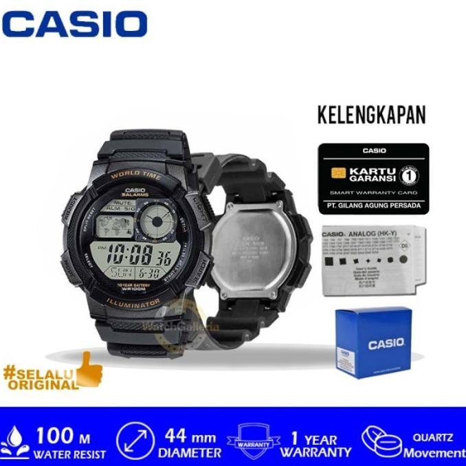 Murah Casio General Ae-1000W-1Avdf / Ae 1000W 1Avdf / Ae-1000W Original