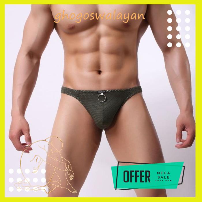 G STRING PRIA SEXY TRANSPARAN / THONG TRANSPARAN PRIA / JOCKSTRAP PRIA SEXY. C.406.XIN2 - MAN'S G-ST