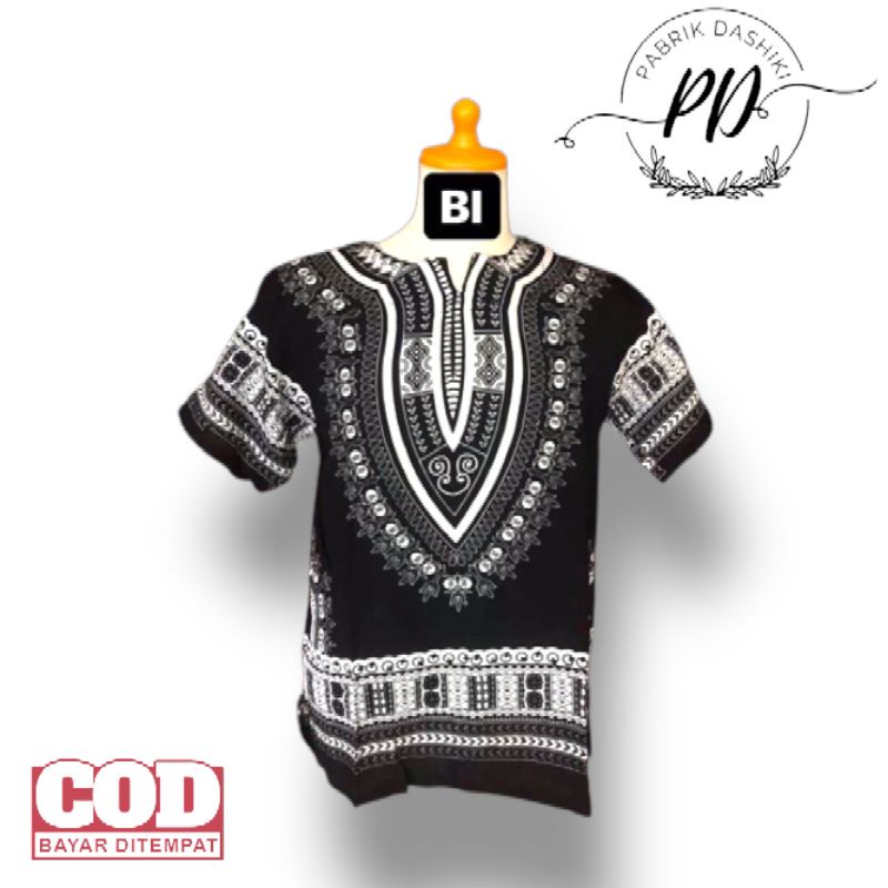 Baju dashiki uje hitam/ baju pria wanita/ baju santai/ baju kaos dashiki
