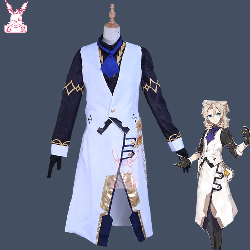 Genshin Impact cosplay Albedo cosplay costume and Albedo wig
