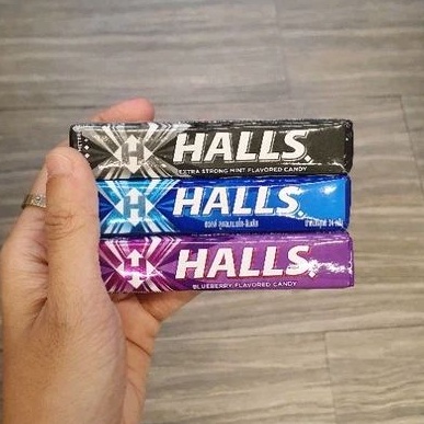 

Halls candy permen per varian rasa EXTRA STRONG/ MENTHOLYPUS / BLUEBERRY 34gr