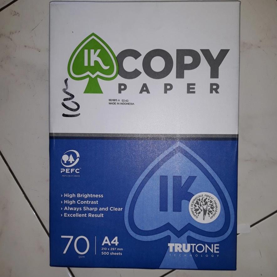 

New! Kertas HVS A4 70 gr IK copy paper ,.