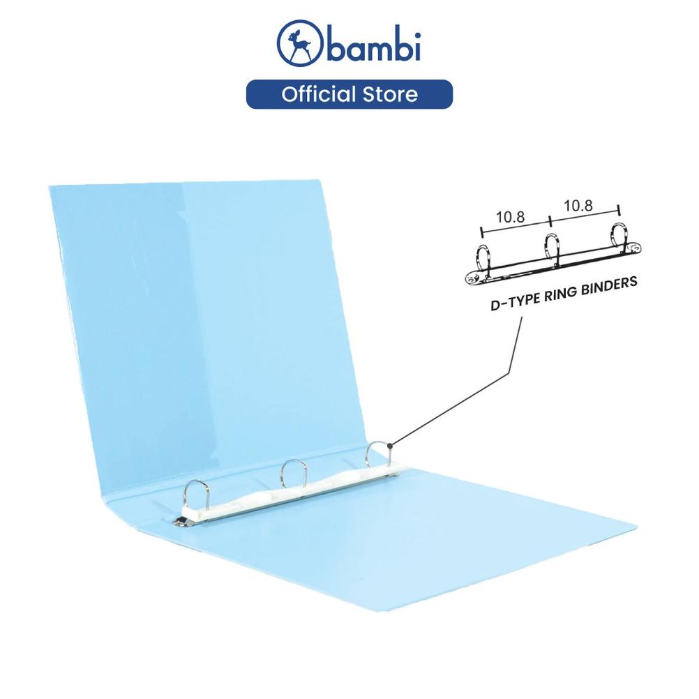 

Kekinian - Bambi Ring Binder A4 3 Ring MID SIZE 30 mm D-Type kode 2132 !!