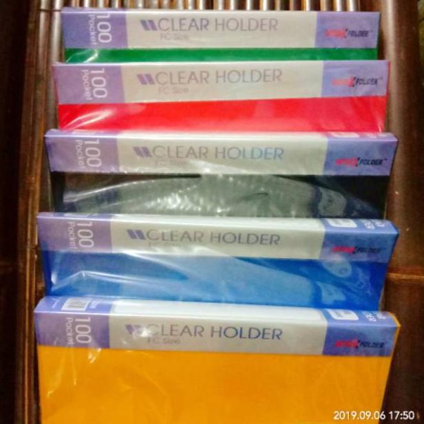 

Baru - Clear holder 100 lembar Inter x folder folio ,,