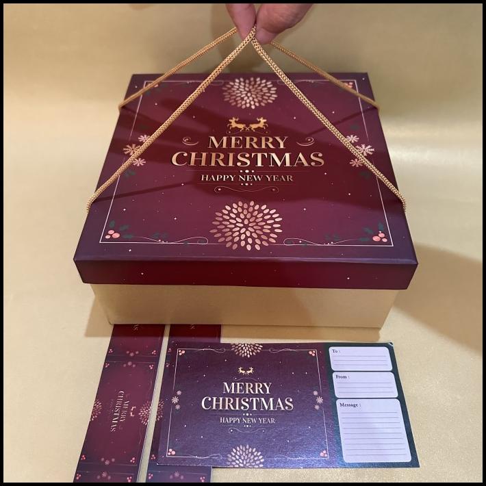

GRATIS ONGKIR BOX PARCEL KUE NATAL / CHRISTMAS BOX /HAMPERS NATAL/ KOTAK KUE KERING !!