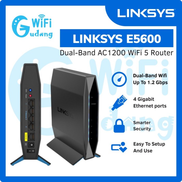 Linksys E5600 Dual-Band AC1200 WiFi 5 Router E 5600