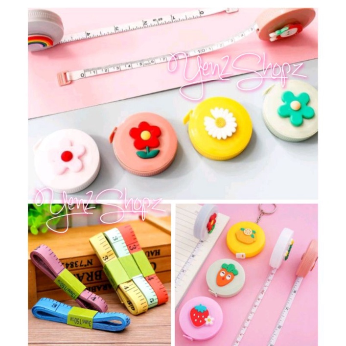 METERAN GULUNG KARAKTER METERAN PANJANG LUCU IMUT ALAT UKUR BAJU TINGGI BADAN