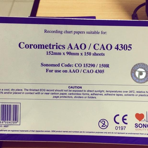 

| KERTAS CTG / KERTAS EKG / 152MM X 90MM X 150 LEMBAR / CTG GE