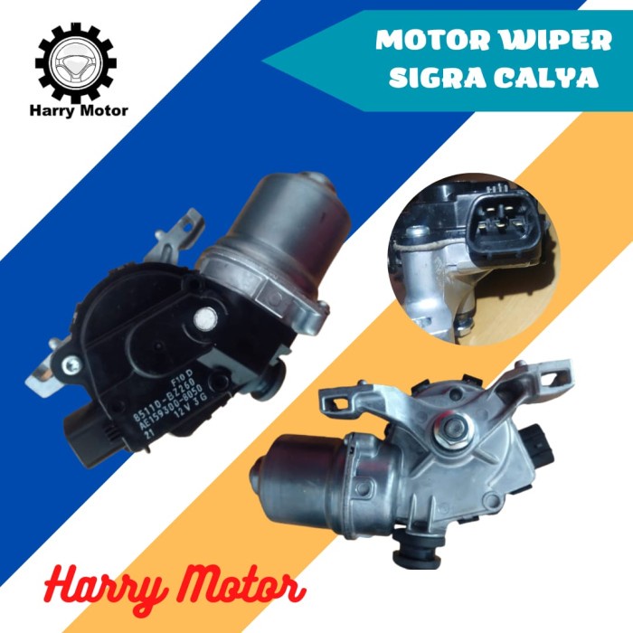 [New Ori] Motor Dinamo Wiper Depan Mobil Sigra Calya Bz260 Limited
