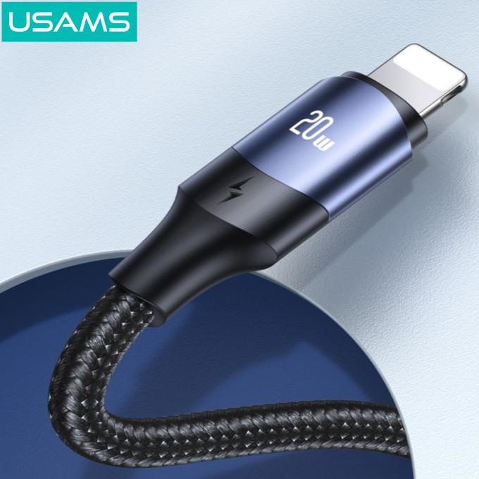 SALE USAMS U71 Kabel Data Fast Charging Type C to Lightning 20W Termurah