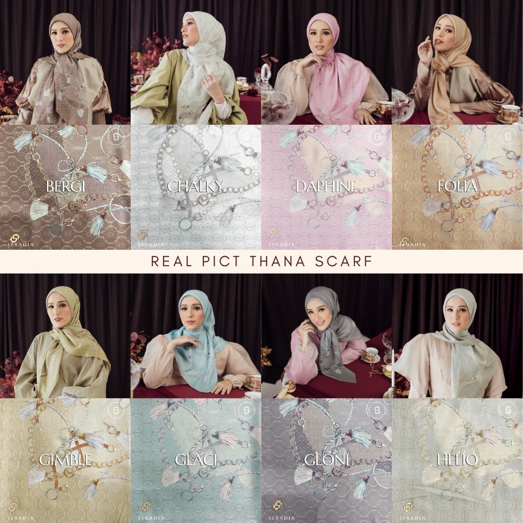 STYLISH HIJAB DAILY Hijab Segi Empat Thana - Seradia x Adelia Pasha
