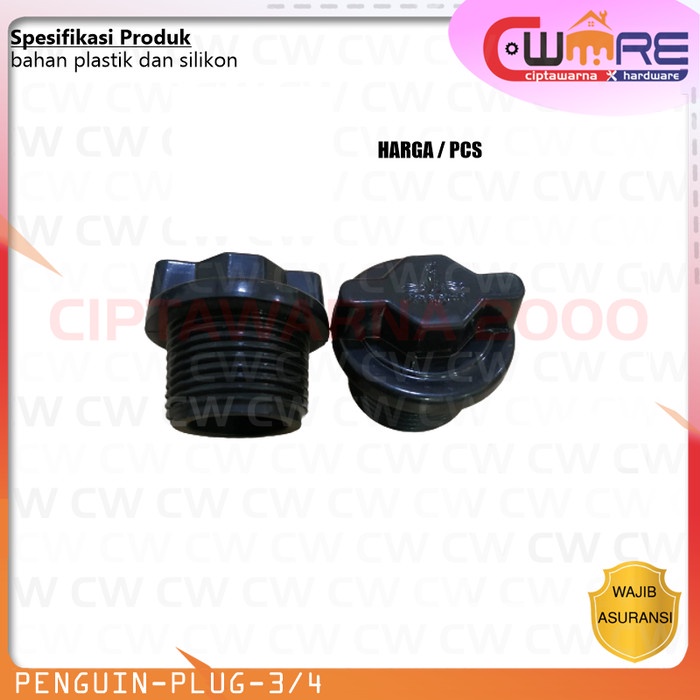 >>>>>] Dop Drat Plug 3/4 - 1 inchi Dop Drat 3/4" 1" Penguin