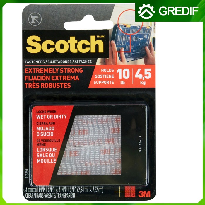 

Terbaru 3M Scotch Extreme Fastener Perekat Serbaguna Double Tape Kuat Velcro Promo Terlaris