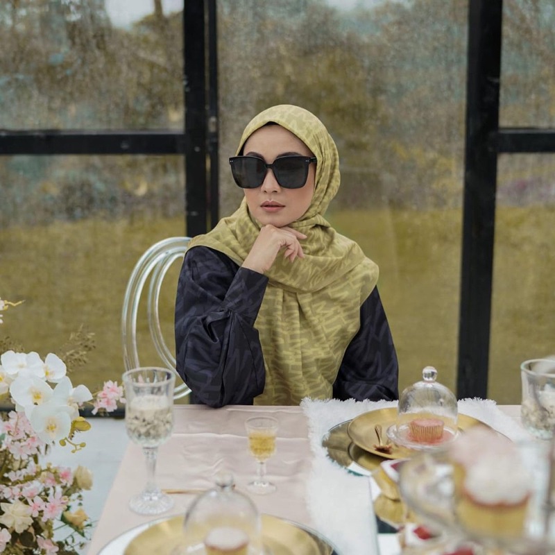 STYLISH HIJAB DAILY JILBAB MONOGRAM BASIC SCOOP&CONE BY MONEL