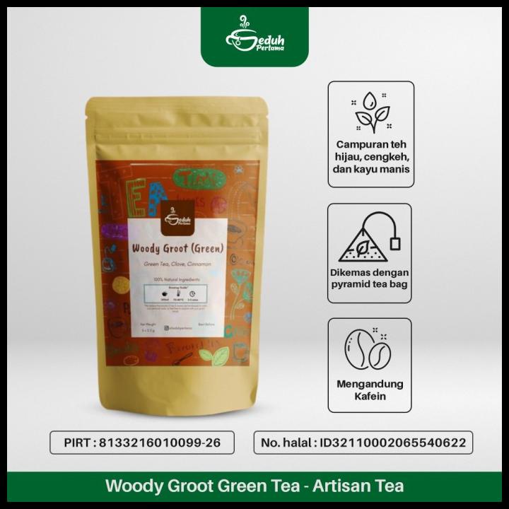 

TERBARU WOODY GROOT | TEH HERBAL BLEND BLACK TEA/ GREEN TEA CENGKEH KAYU MANIS !!