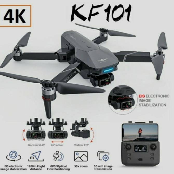 Drone Kf101 Pro Gps 5G 4K Hd Esc Camera 3-Axis Gimbal Eis