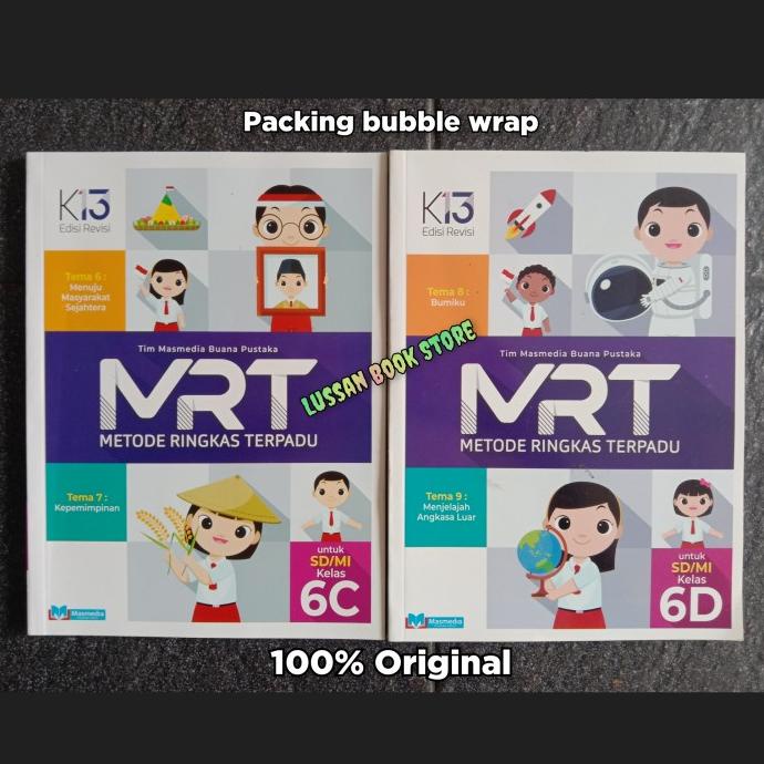 

SALE Buku MRT 6C & 6D kelas 6 SD semester 2. Buku metode Ringkas Terpadu Termurah