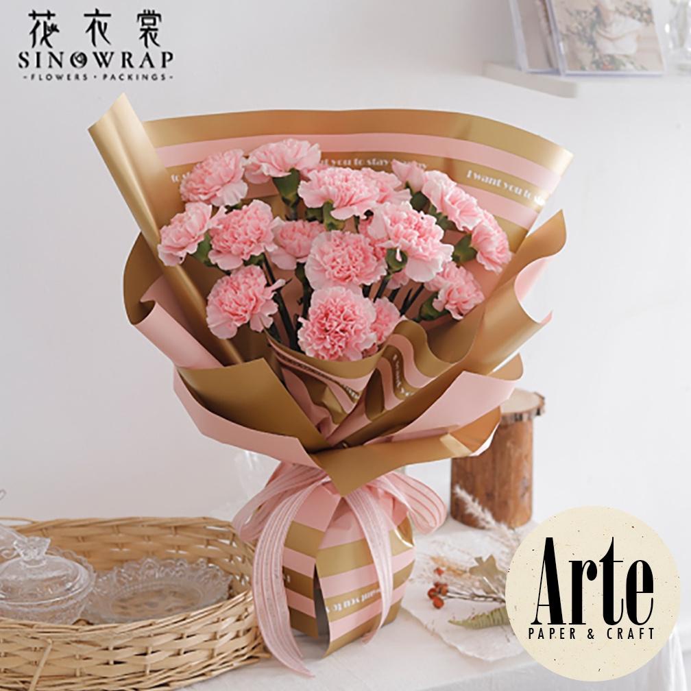 

Limited - 20 Lembar Cellophane Triple Striped Frame Bouquet Bingkai Jelly Film List Kertas Buket Korea Bunga Flower Wrapping Paper Varian Color Kado Arte Florist Supply Jakarta Bekasi P.XXY-002 .,