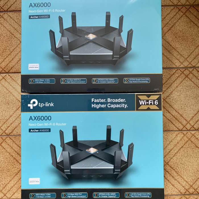 Tp-Link Tplink Archer AX6000 AX 6000 Router Wifi 6 Mesh OneMesh