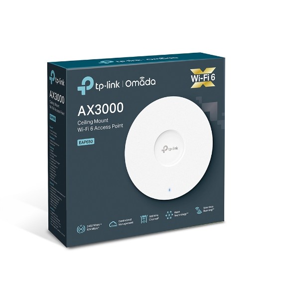 TP-Link EAP650 AX3000 Ceiling Mount WiFi 6 Access Point