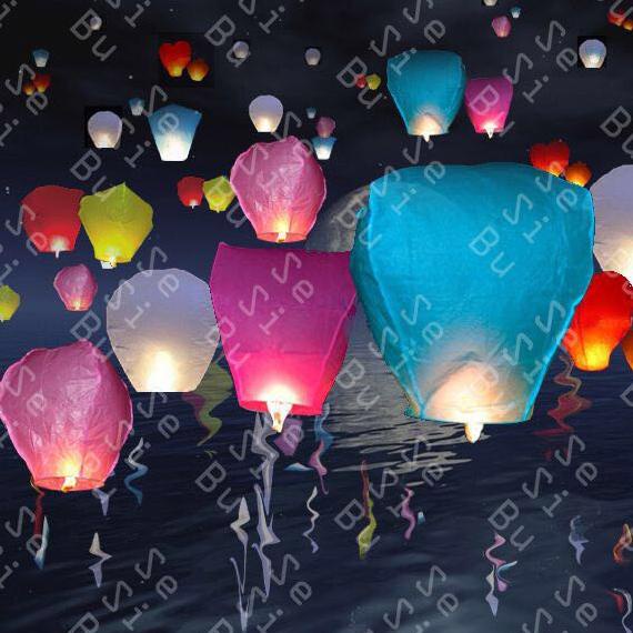 

Sky Lantern Lentera Wish Hope Harapan Imlek Camping Outbond Natal Limited Edition
