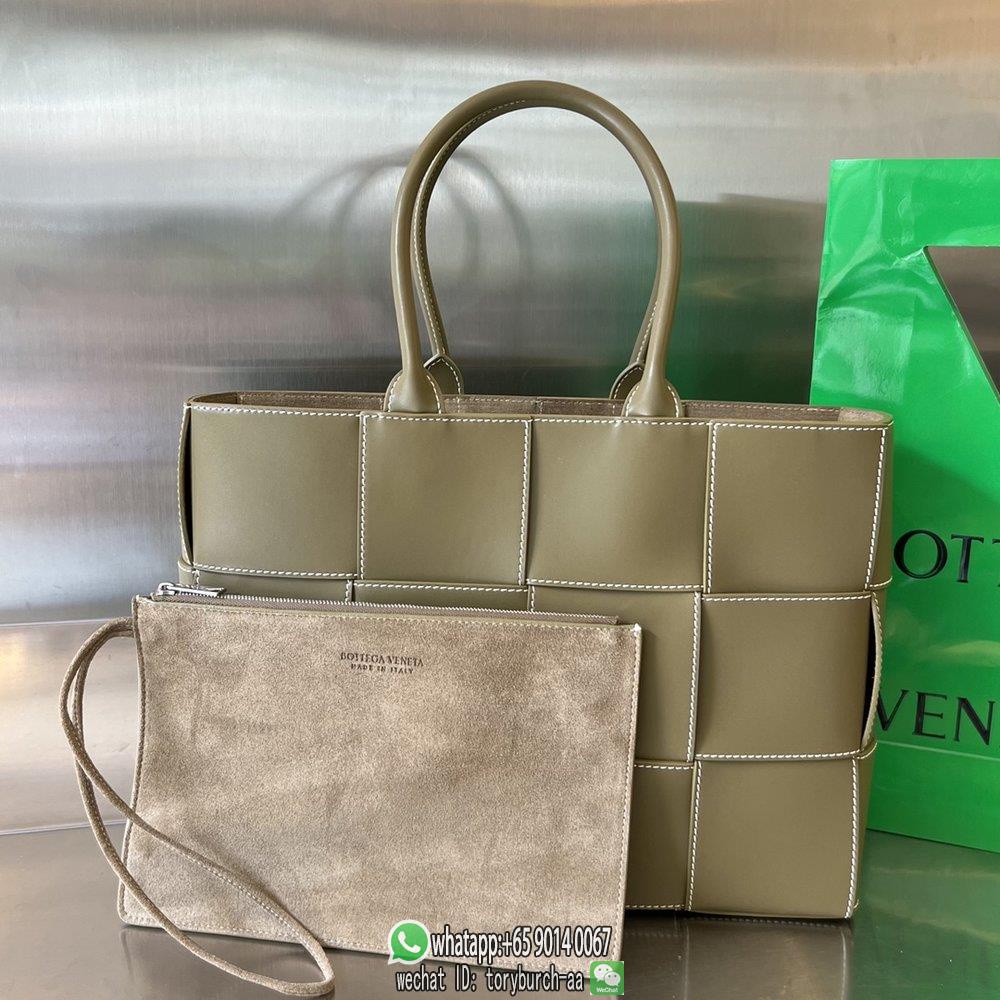 authentic quality large BV Arco shopper handbag weekend carryall travel tote resort beach bag