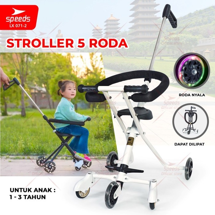 best seller] SPEEDS Stroller Bayi Anak Kereta Dorong Anak Mini Trike 5 Roda 071-2
