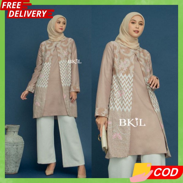 Outfit Cewek Pakaian Cwe Dweasa Runik Atasan Baju Muslim Tuniq Bagus Korea Style Long Tunik Remaja K