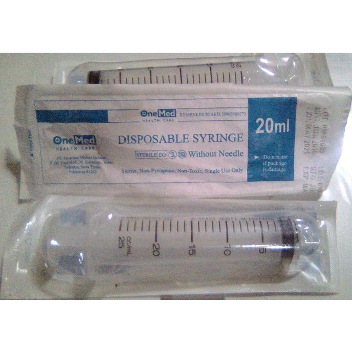 ris Onemed Disposable Syringe 20 cc / ml BOX 50pcs