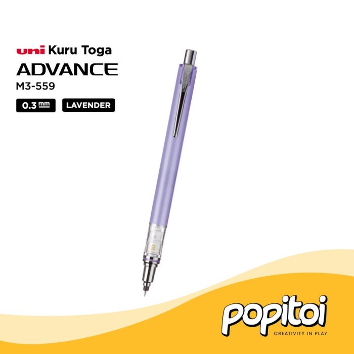 

Promo Uni Kuru Toga Advance Mechanical Pencil 0.3 Mm Pensil Mekanik Kurutoga