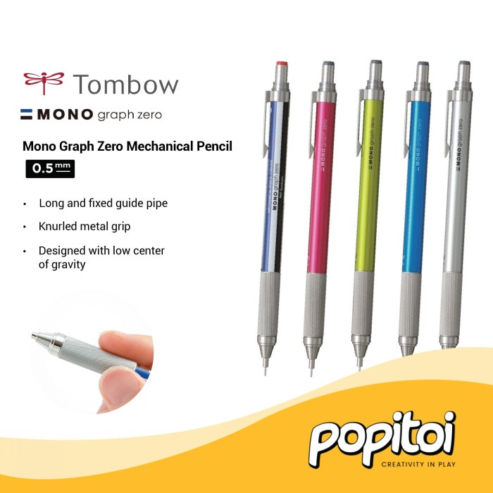 

Promo Tombow Mono Graph Zero Mechanical Pencil Pensil Mekanik 0.5 Mm