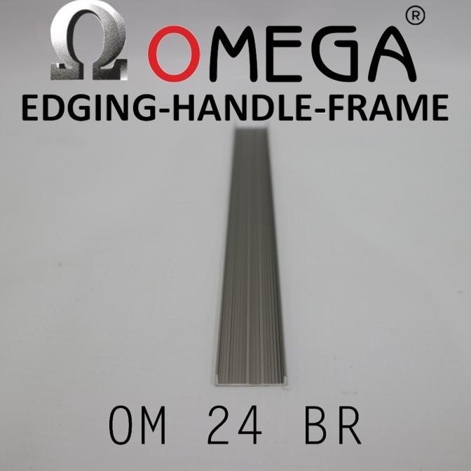 =====] EDGING ALUMINIUM 0M24 RATA OMEGA|EDGING EA17 BLACK |GOLD|PASIR|DLL