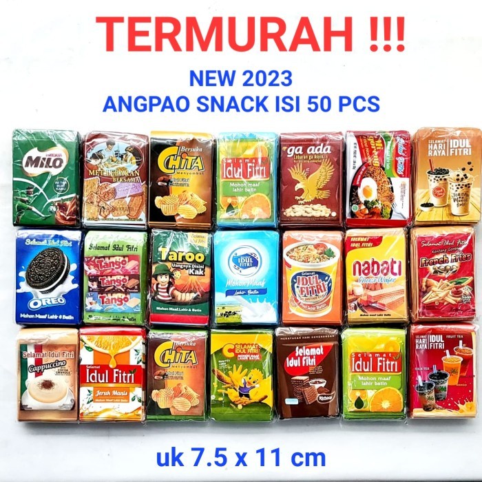 

*#*#*#] GROSIR Angpao Snack Isi 50 Angpau Selamat Lebaran Idul Fitri Ramadhan