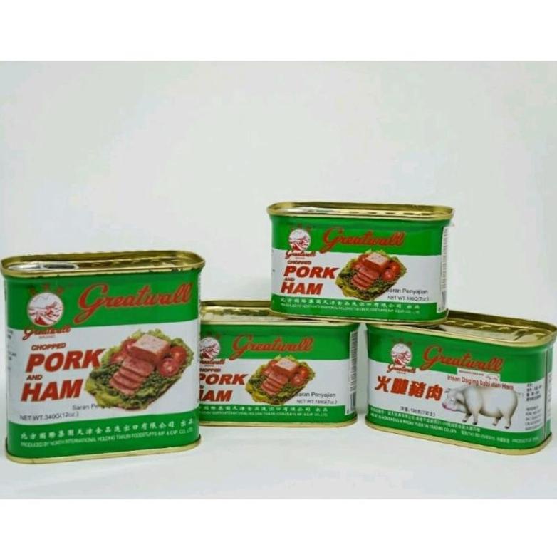 

NEW STOCK GREATWALL CANNED CHOPPED PORK AND HAM 340G TERBARIK DI PAGE INI