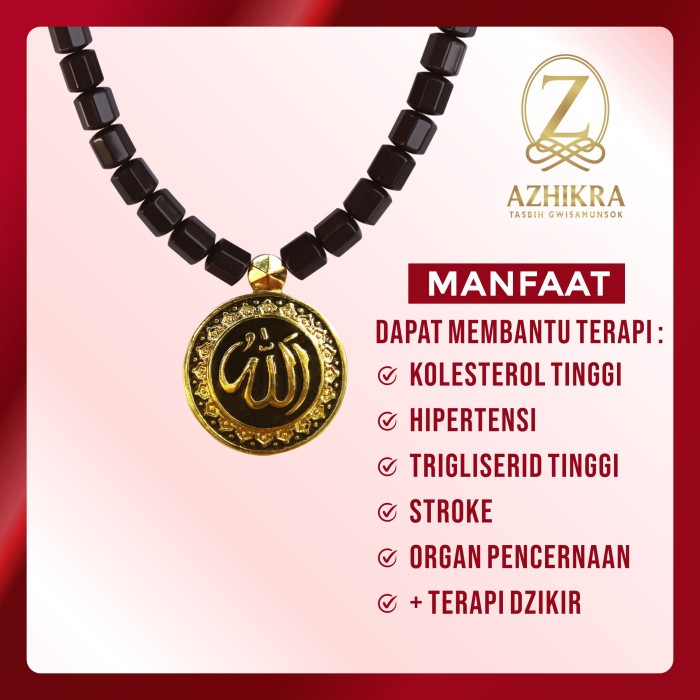 AZHIKRA - AZIKRA Tasbih Kesehatan - Kalung Azikra - Original Erin MI